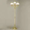 Lampadaire Delia à 4 Lampes, Laiton Poli -EGLO || By Rydens || Lucande Soldes 7254796
