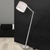 Lampadaire Artak à Abat-jour En Lin Blanc -EGLO || By Rydens || Lucande Soldes 7255156