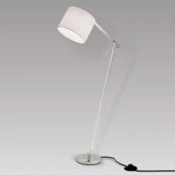 Lampadaire Artak à Abat-jour En Lin Blanc -EGLO || By Rydens || Lucande Soldes 7255156 2