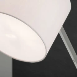 Lampadaire Artak à Abat-jour En Lin Blanc -EGLO || By Rydens || Lucande Soldes 7255156 6