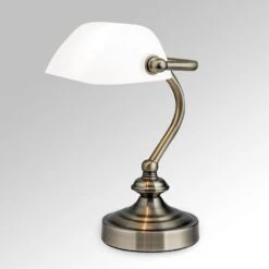 Lampe à Poser Zora Avec Abat-jour En Verre
