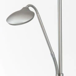 Lampadaire Indirect LED Cobra Avec Liseuse Nickel -EGLO || By Rydens || Lucande Soldes 7255392 3