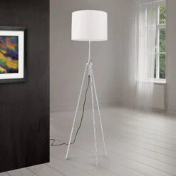 Lampadaire Roger, Trépied, Réglable En Hauteur -EGLO || By Rydens || Lucande Soldes 7255856 2