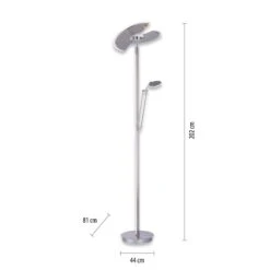 PURE Mutil Lampadaire LED, Liseuse, Argenté 17 PURE Mutil Lampadaire LED, Liseuse, Argenté -EGLO || By Rydens || Lucande Soldes 7501769 7