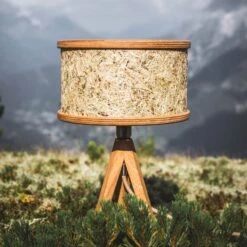 ALMUT 2610 Lampe à Poser, Foin Véritable