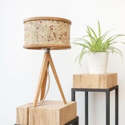 ALMUT 2610 Lampe à Poser, Foin Et Fleurs Rouges -EGLO || By Rydens || Lucande Soldes 7594138 3