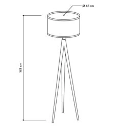 ALMUT 2610 Lampadaire, Foin Et Fleurs Rouges -EGLO || By Rydens || Lucande Soldes 7594150 3