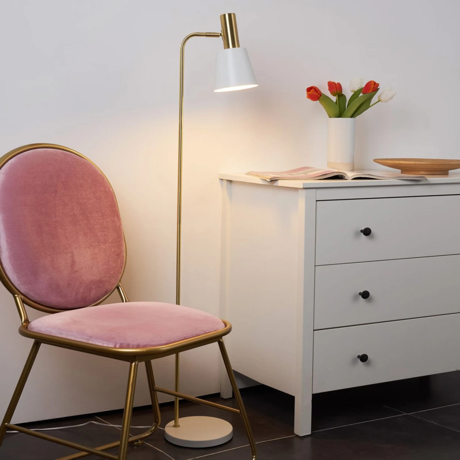 Pauleen Grand Elegance Lampadaire Blanc 5 Pauleen Grand Elegance Lampadaire Blanc – Image 3