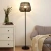 Pauleen Timber Pearl Lampadaire Abat-jour Treillis -EGLO || By Rydens || Lucande Soldes 7602910
