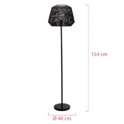 Pauleen Timber Pearl Lampadaire Abat-jour Treillis -EGLO || By Rydens || Lucande Soldes 7602910 5