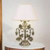 Lampe à Poser Albero Dorée Brunie Polie, Blanche -EGLO || By Rydens || Lucande Soldes 8023238