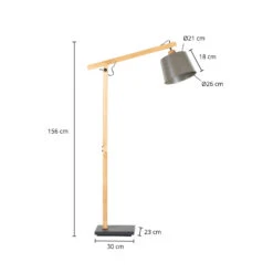 Lindby Ashanty Lampadaire -EGLO || By Rydens || Lucande Soldes 8032541 3