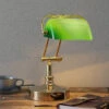 Lampe Banquier Steve Avec Diffuseur En Verre Vert -EGLO || By Rydens || Lucande Soldes 8553046