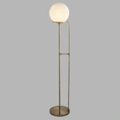 Lampadaire Sphere Laiton Ancien Avec Sphère Verre 9 Lampadaire Sphere Laiton Ancien Avec Sphère Verre -EGLO || By Rydens || Lucande Soldes 8573081 3