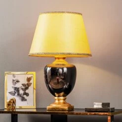 Lampe à Poser Mozart En Gris Miroir/dorée