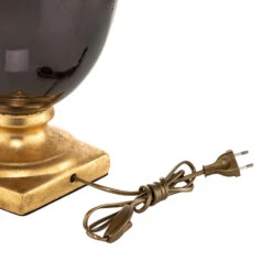 Lampe à Poser Mozart En Gris Miroir/dorée -EGLO || By Rydens || Lucande Soldes 8603005 8