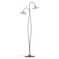 Lampadaire Rosina Avec 2 Abat-jour En Céramique -EGLO || By Rydens || Lucande Soldes 8603015 3