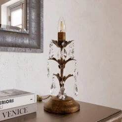 Lampe à Poser Teresa à Cristaux, Sans Abat-jour -EGLO || By Rydens || Lucande Soldes 8603025 2