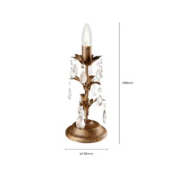 Lampe à Poser Teresa à Cristaux, Sans Abat-jour -EGLO || By Rydens || Lucande Soldes 8603025 6