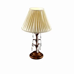 Lampe à Poser Teresa à Cristaux Et Abat-jour Tissu 16 Lampe à Poser Teresa à Cristaux Et Abat-jour Tissu -EGLO || By Rydens || Lucande Soldes 8603026 5