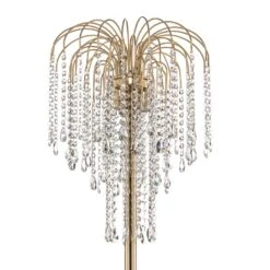 Lampadaire Pioggia Avec Pluie De Cristal, Doré -EGLO || By Rydens || Lucande Soldes 8603030 4