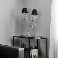 Lampe à Poser Jacqueline, à 2 Lampes, Noire -EGLO || By Rydens || Lucande Soldes 8603071 2