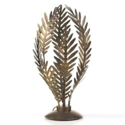 Lampe à Poser Felce Fougère Bronze, Hauteur 61 cm