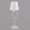 Lampe à Poser Pompei H. 50cm Abat-jour Tissu Blanc -EGLO || By Rydens || Lucande Soldes 8603159