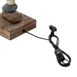 Lampe à Poser Seregon Décor Pierre, Hauteur 63 Cm -EGLO || By Rydens || Lucande Soldes 8603237 8