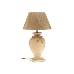 Lampe à Poser Treccia Avec Abat-jour En Tissu -EGLO || By Rydens || Lucande Soldes 8603256 3
