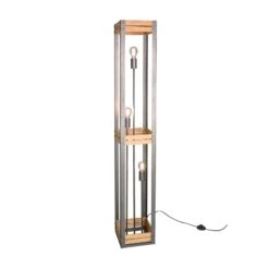 Lampadaire Khan Style Vintage Avec éléments Bois
