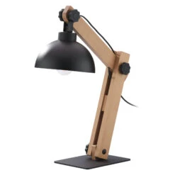 Envostar Stort Lampe à Poser Avec Barres De Bois -EGLO || By Rydens || Lucande Soldes 9050285 2