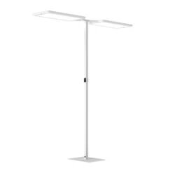 Lampadaire LED Yara.double CCT, BT, PIR, Blanc