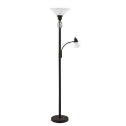 Lucande Lampadaire Indirect Dunja Avec Liseuse -EGLO || By Rydens || Lucande Soldes 9620273 2