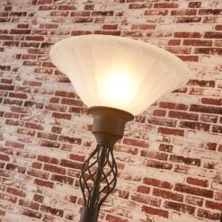 Lucande Lampadaire Indirect Dunja Avec Liseuse -EGLO || By Rydens || Lucande Soldes 9620273 5