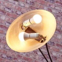 Lindby Felicia Lampadaire Indirect Liseuse Rouille -EGLO || By Rydens || Lucande Soldes 9621271 5