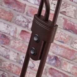 Lindby Felicia Lampadaire Indirect Liseuse Rouille -EGLO || By Rydens || Lucande Soldes 9621271 6