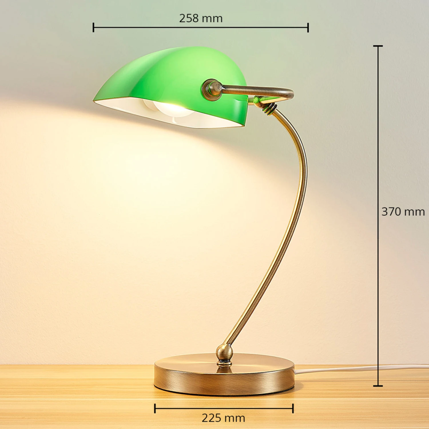 Lampe De Banquier Selea Avec Abat-jour Vert 6 Lampe De Banquier Selea Avec Abat-jour Vert – Image 4