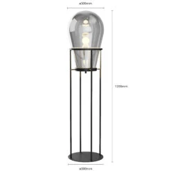 Lucande Viyan Lampadaire Avec Ballon En Verre -EGLO || By Rydens || Lucande Soldes 9626162 6