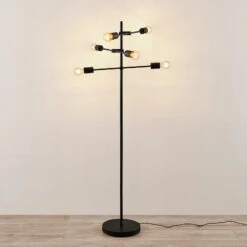 Lindby Estar Lampadaire En Métal, à 6 Lampes -EGLO || By Rydens || Lucande Soldes 9626605 4