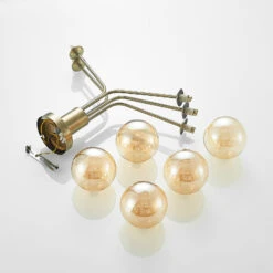 Lucande Wynona Plafonnier à 5 Lampes Laiton Ancien -EGLO || By Rydens || Lucande Soldes 9627300 8
