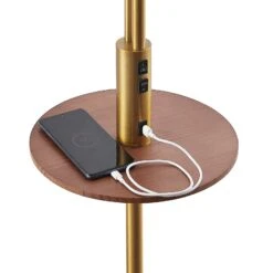 Lindby Aovan Lampadaire à Tablette Et USB, Bronze 16 Lindby Aovan Lampadaire à Tablette Et USB, Bronze -EGLO || By Rydens || Lucande Soldes 9627406 5