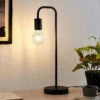 Lindby Erivana Lampe à Poser, Noire -EGLO || By Rydens || Lucande Soldes 9627459
