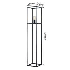 Lindby Jordana Lampadaire, Cadre, Noir, 1 lampe 14 Lindby Jordana Lampadaire, Cadre, Noir, 1 lampe -EGLO || By Rydens || Lucande Soldes 9628014 3