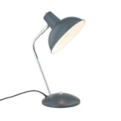 Lindby Jamelia Lampe à Poser Vintage, Acier, Grise -EGLO || By Rydens || Lucande Soldes 9628147 2