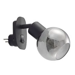 Lindby Lioma Lampe Sur Prise, Inclinable, Noire -EGLO || By Rydens || Lucande Soldes 9628266 2
