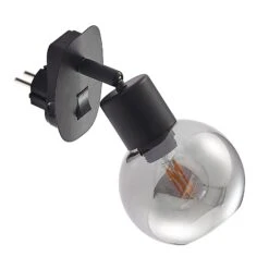 Lindby Lioma Lampe Sur Prise, Inclinable, Noire -EGLO || By Rydens || Lucande Soldes 9628266 5