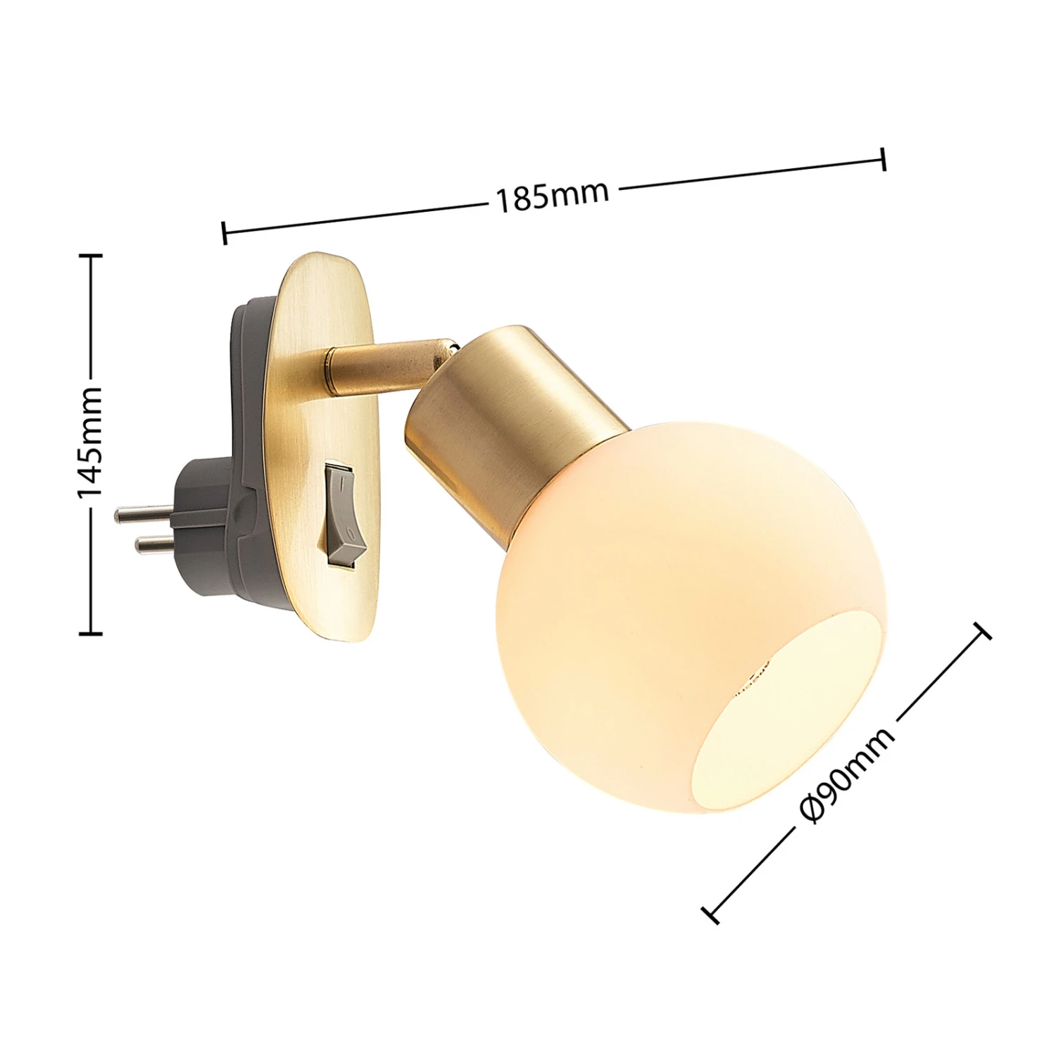 Lindby Lioma Lampe Sur Prise, Inclinable, Laiton 5 Lindby Lioma Lampe Sur Prise, Inclinable, Laiton – Image 3
