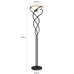Lindby Lilou Lampadaire Indirect, Brun Ancien -EGLO || By Rydens || Lucande Soldes 9639193 6
