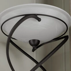 Lindby Lilou Lampadaire Indirect, Brun Ancien -EGLO || By Rydens || Lucande Soldes 9639193 8